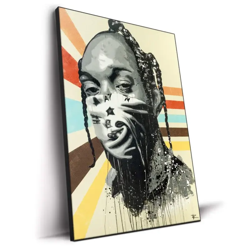 Snoop's Bandana Colorful Wall Decor by P Muir Art