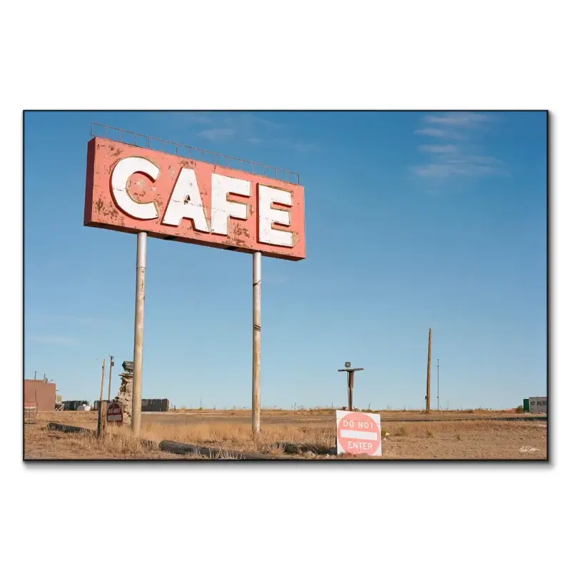 Cafe Sign Wall Art by Nicholas Dantzer